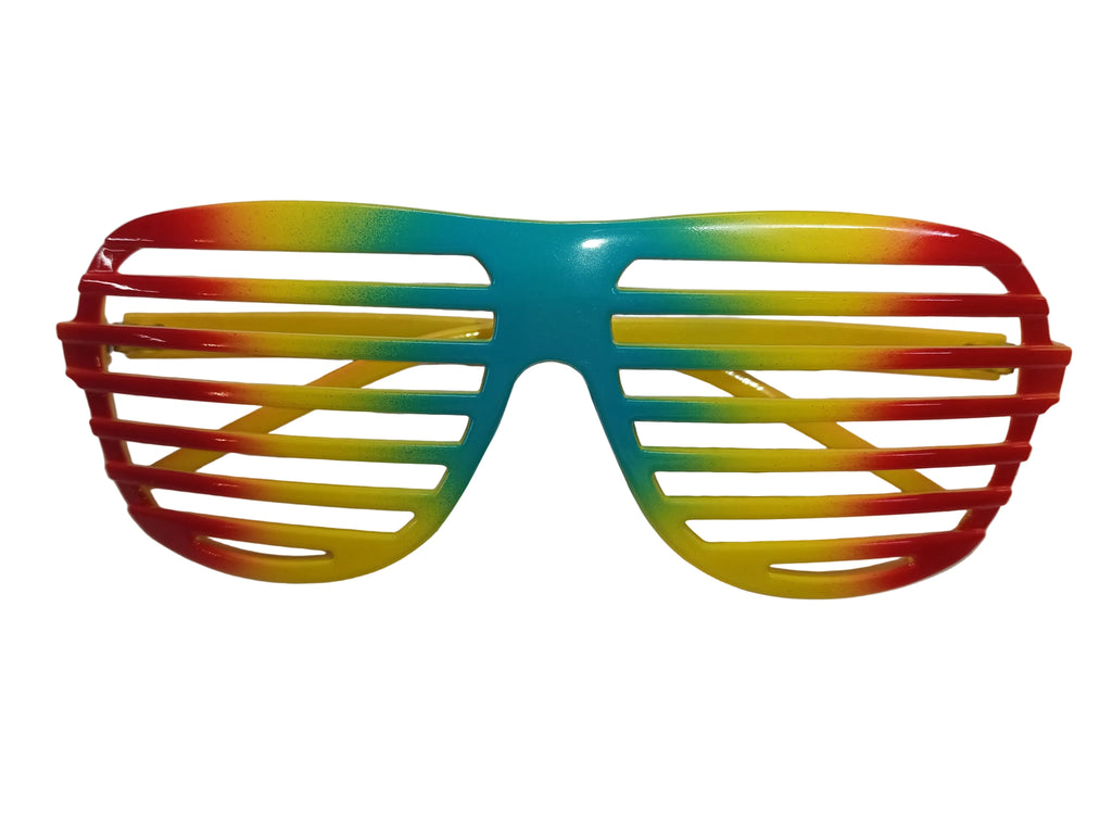 Rainbow Aviator Shutter Glasses by HalloweenStore.com
