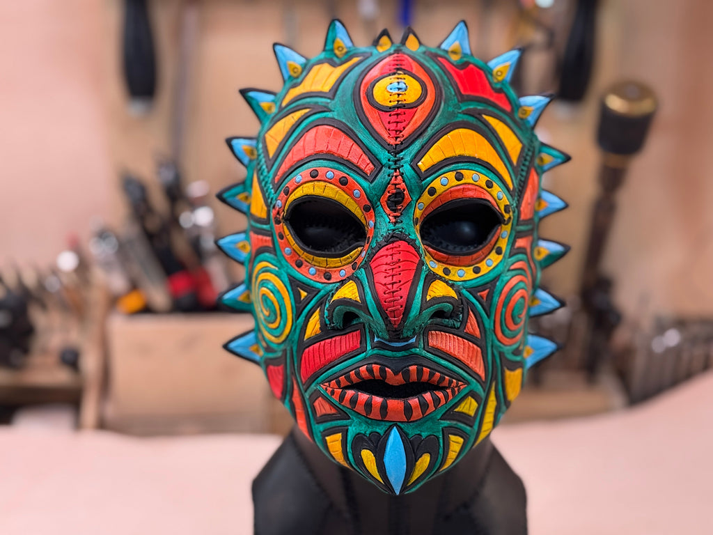 Leather Tribal Mask Printable Pattern Bundle — Intermediate + Advanced by Rockwell Masks