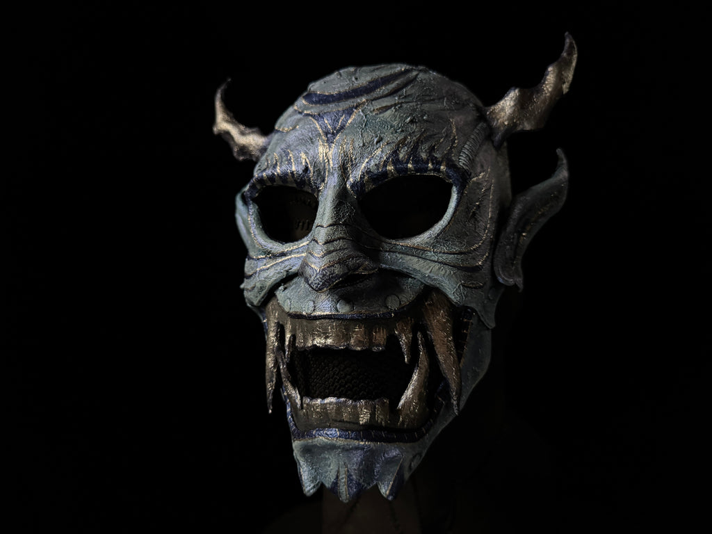 Leather Oni Mask Printable Pattern by Rockwell Masks