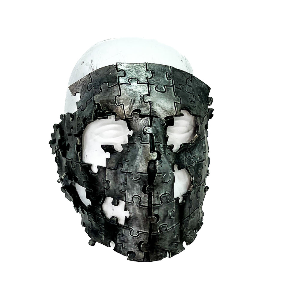 Handmade Genuine Leather Puzzle Mask by Rockwell Masks