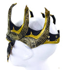 Dragon Crown Eye Mask - Handmade Genuine Leather - Masquerade, Halloween or Cosplay Costume by Rockwell Masks