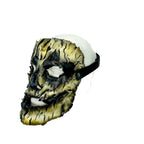 Genuine Leather Mask - Shattered Clown - Thick Straps w Velcro Included - Wide Mouth Edition by Rockwell Masks