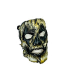 Genuine Leather Mask - Shattered Clown - Thick Straps w Velcro Included - Wide Mouth Edition by Rockwell Masks