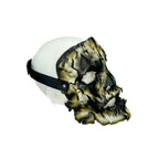 Genuine Leather Mask - Shattered Clown - Thick Straps w Velcro Included - Wide Mouth Edition by Rockwell Masks