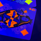 Bicycle Neon Rider Back Solar-Orange Deck Playing Cards by Card-Addiction.com
