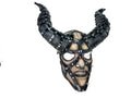 Evil Being - Handmade Genuine Horned Leather Devil/Demon/Satan Horned Mask by Rockwell Masks