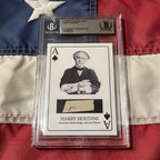 Harry Houdini Handwritten Word Cut from a Autograph Letter Signed Beckett BAS