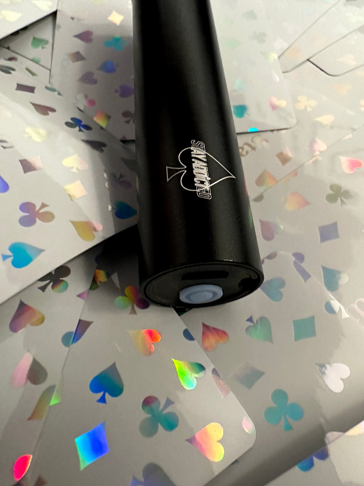 UV-Flashlight | USB-Rechargeable | for Bicycle NEON Playing Cards Deck by Card-Addiction.com