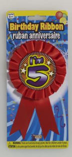 Birthday Winner Ribbon Award Accessory by HalloweenStore.com