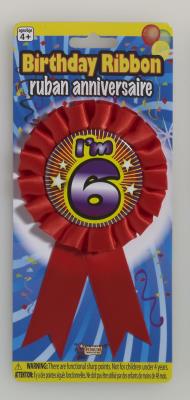 Birthday Winner Ribbon Award Accessory by HalloweenStore.com