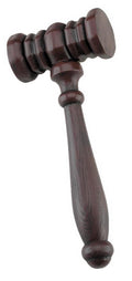 Judge's Gavel Hammer 11" Costume Accessory by HalloweenStore.com