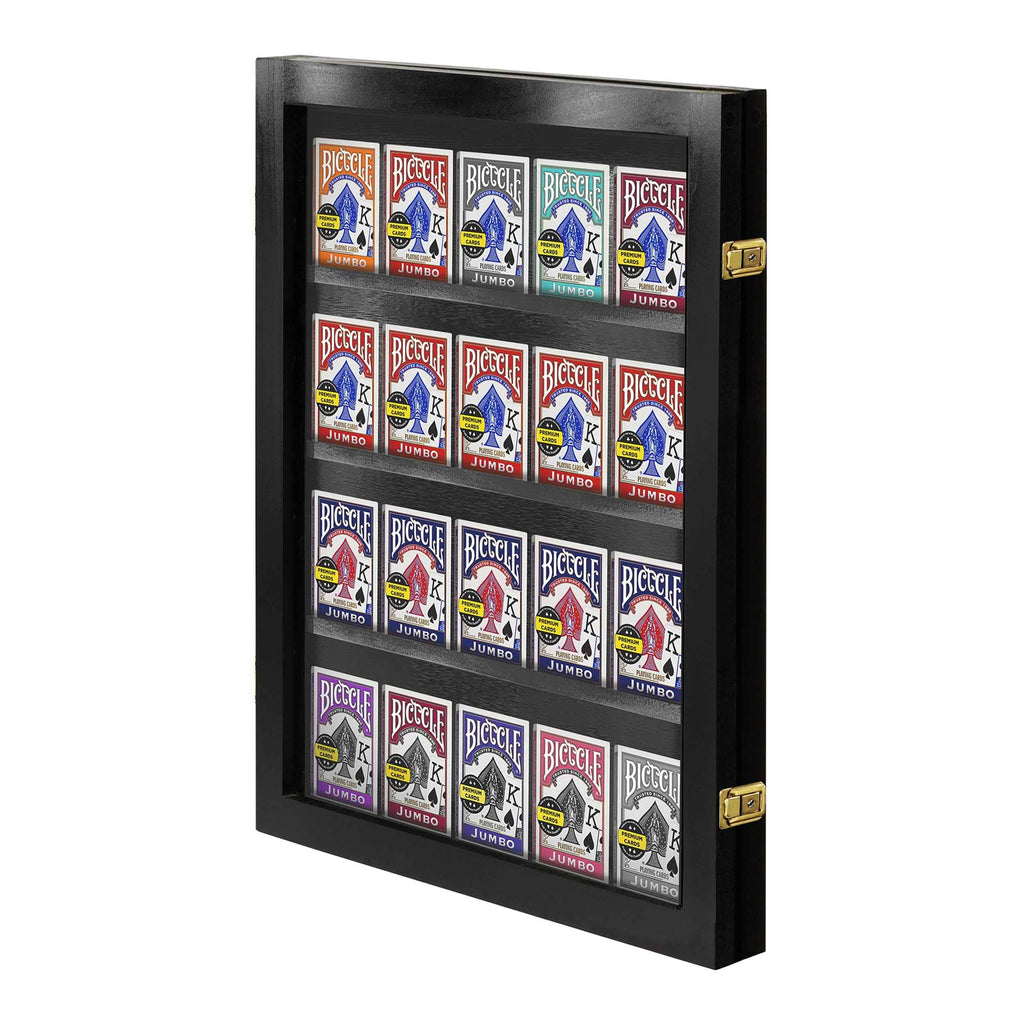 Playing Card Deck Display Case - Holds 20 Decks