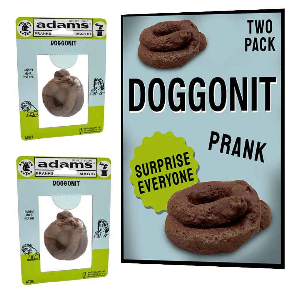 Doggonit Fake Dog Poo Prank - Two Pack for Hilarious Fun - Big Tim's Magic Emporium