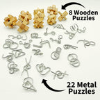 Museum Collection - 30 Wood and Metal Puzzles by Project Genius