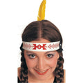 Native American Indian Headband with Yellow Feather by HalloweenStore.com