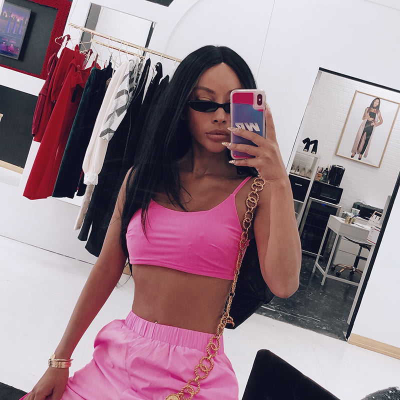 Pink Vest and Cargo Jogger Pants, Separate Options