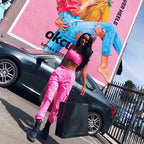 Pink Vest and Cargo Jogger Pants, Separate Options