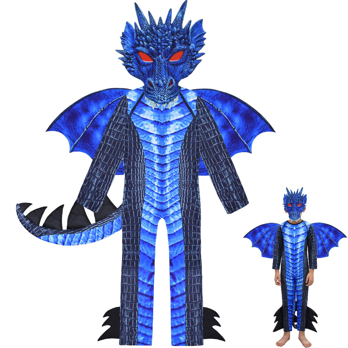 Decorative Gift Toy Role Play Pretend Play Imaginative Playing Kids Dragon Costume for Carnivals Stage Performance Party Favors by SHOMICOBOUTIQUE