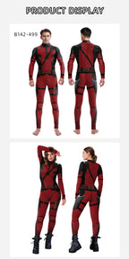 onepiece Halloween movie cos suit Deadpool 3 Wolverine costume playing suit printed jumpsuit by SHOMICOBOUTIQUE