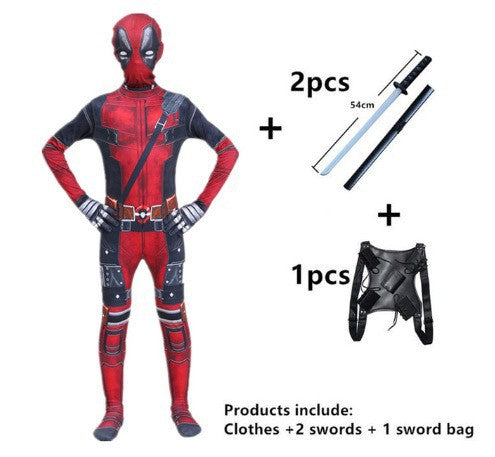 Deadpool tights kids costumes cosplay halloween Deadpool dance clothes anime costumes men by SHOMICOBOUTIQUE