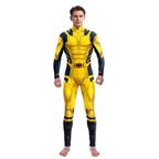 onepiece Halloween movie cos suit Deadpool 3 Wolverine costume playing suit printed jumpsuit by SHOMICOBOUTIQUE