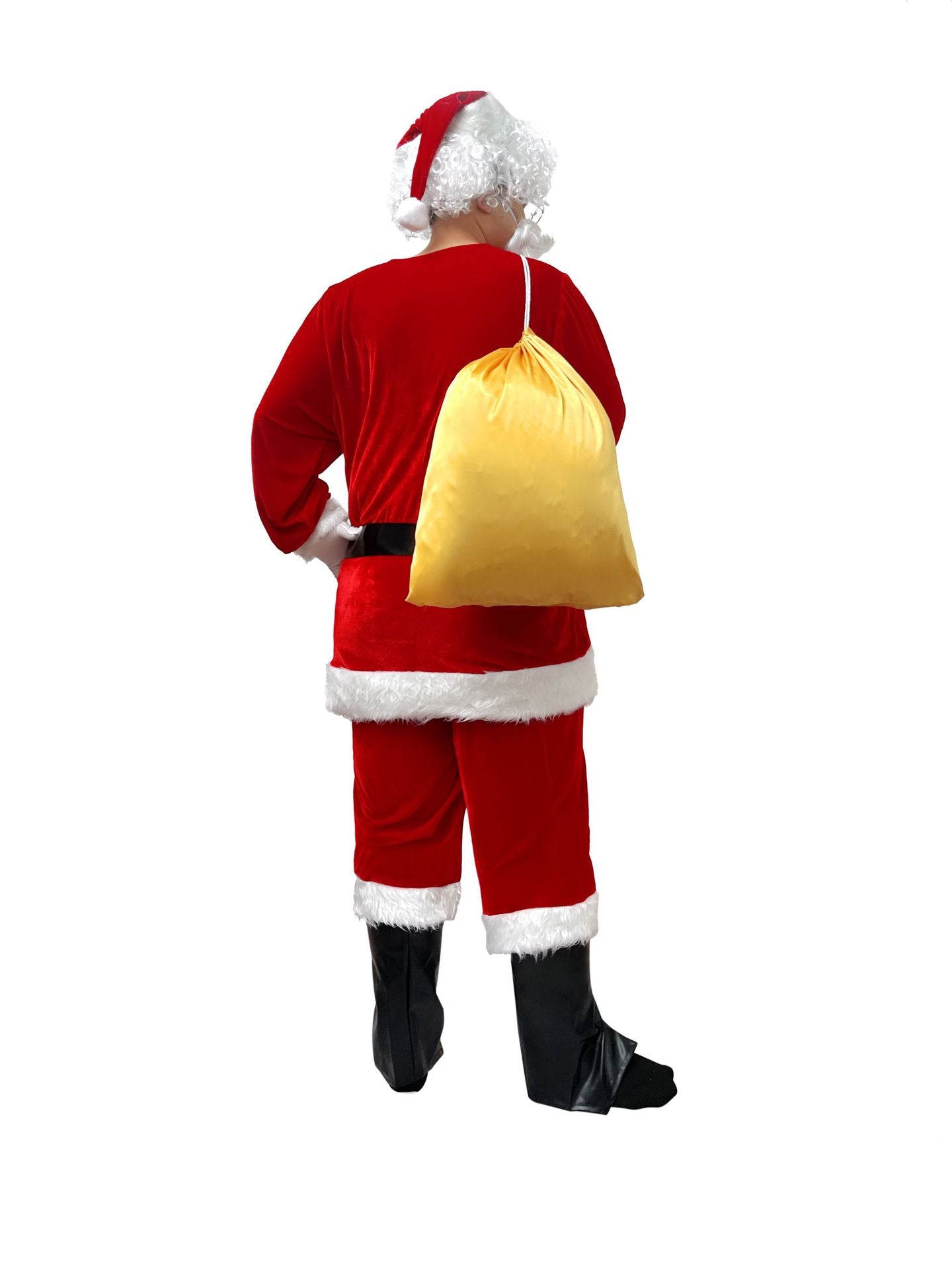 M-4XL Santa Claus Costume for Men Santa Suit Adults Mens Deluxe Professional Christmas Clause Outfit Xmas Cosplay Party Supplies - Big Tim's Magic Emporium