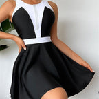 Women's Swimsuit for Hot Spring Bathing with Skirt High-end Design Fat-friendly Tummy and Belly Covering Slimming Sporty Swimming Costume by SHOMICOBOUTIQUE