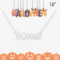 Halloween Metal Message Pendant Necklace by Madeline Love