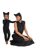 Adult Black Cat Hat & Tail Set, Halloween Costume by Band of the Wild