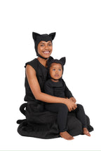 Adult Black Cat Hat & Tail Set, Halloween Costume by Band of the Wild