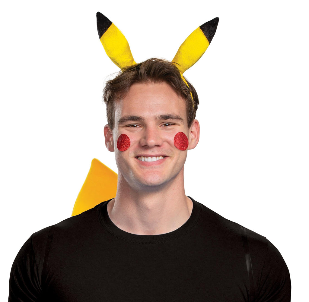 Pikachu Pokemon Yellow Headband and Tail Kit Adult by HalloweenStore.com