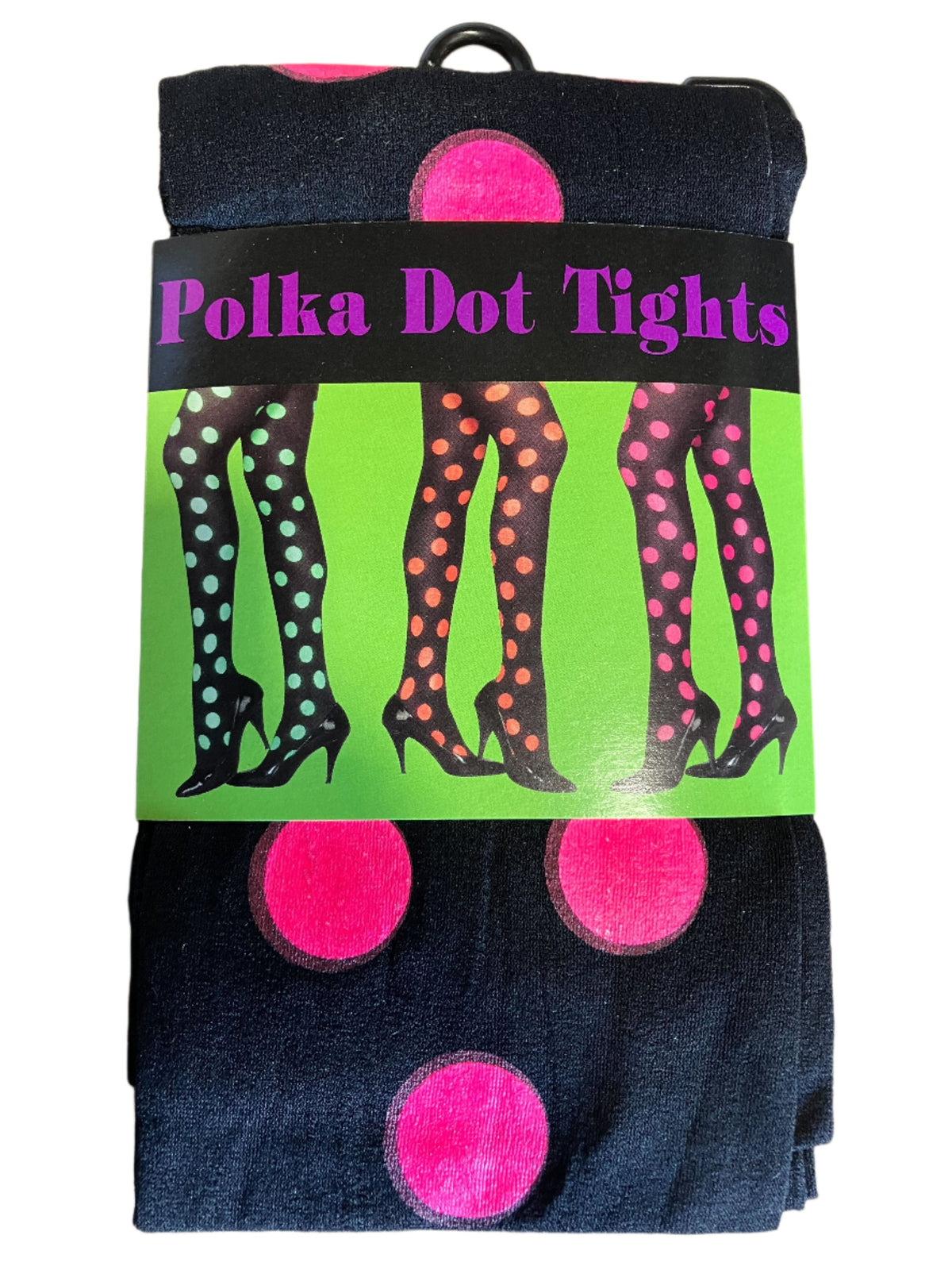Adult Pink Polka Dot Tights Size: One Size by Masquerade