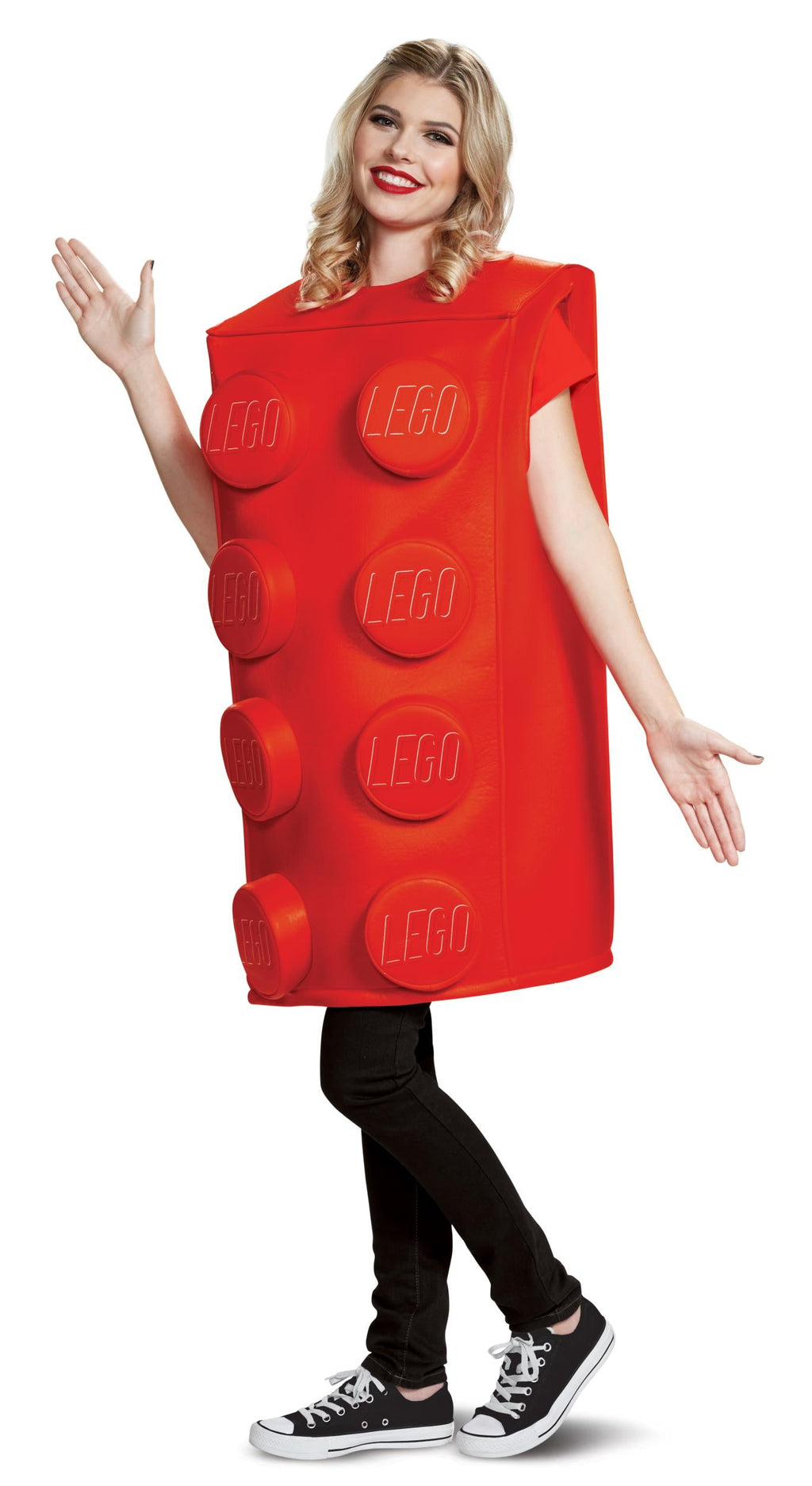 Red Lego Brick Tunic Adult Costume Medium/Large by HalloweenStore.com