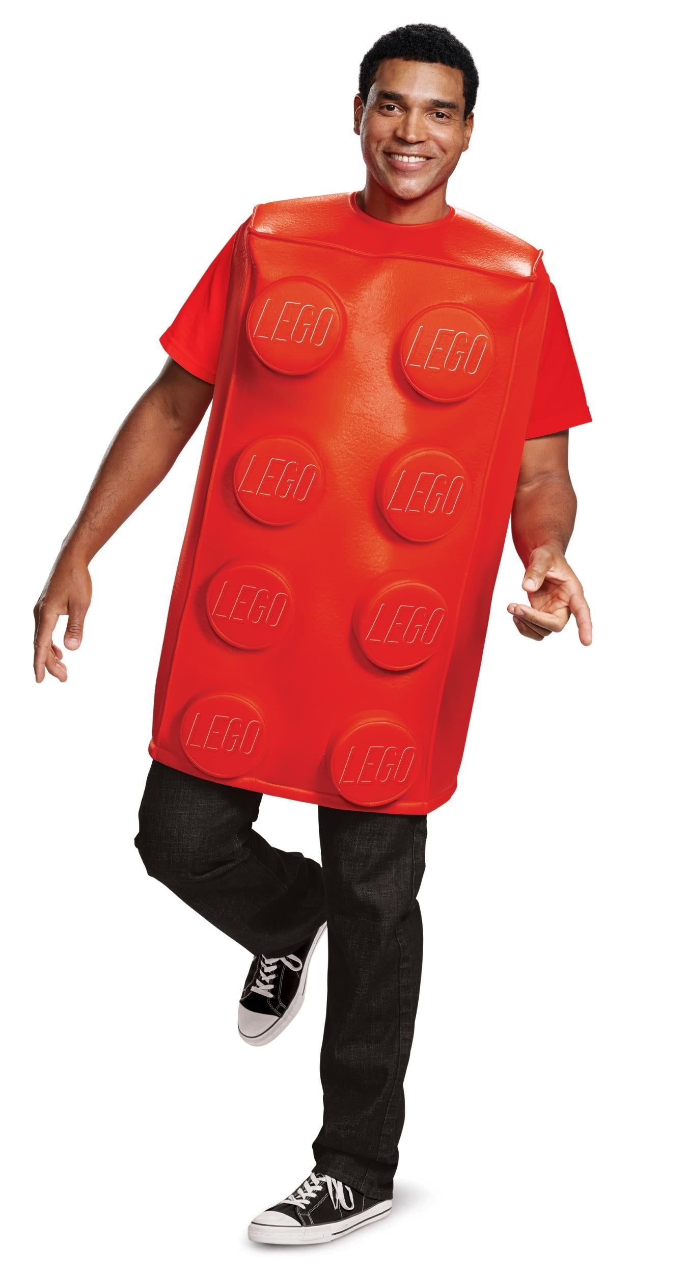 Red Lego Brick Tunic Adult Costume Medium/Large by HalloweenStore.com