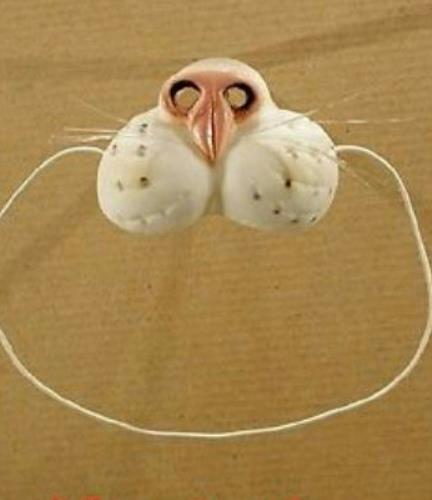 Rubber White Cat Nose on Elastic Band Funny Animal Pet by HalloweenStore.com