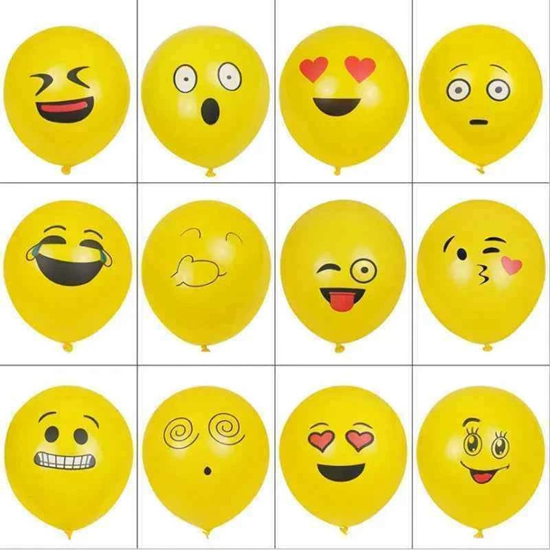 One Year Old Children's Birthday Party Is Decorated with Lovely Smiling Face Printing Large Eye Latex Balloon