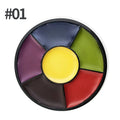 6 Colors Water-soluble Face Body Paint Palette Non-toxic Safe Tattoo Painting Face Painting Halloween Cosplay Makeup Props