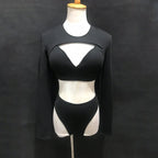 The Stardust Electra Performance Set – Long-Sleeve Pole & Gogo Bikini