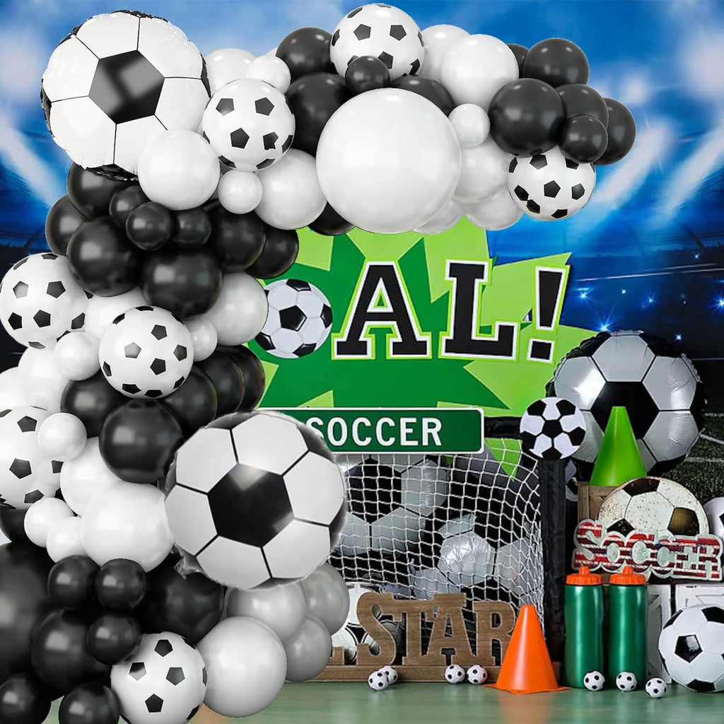 100pcs Football Themed Balloon Party Garland Arch Kit Birthday Party Celebration Party Football Anniversary Party - Big Tim's Magic Emporium