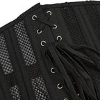 Steel Boned Mesh Short Torso Waspie Corset & Breathable Waist Cincher