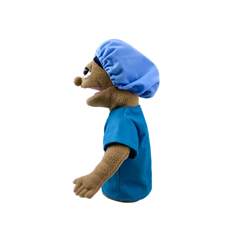 Cute Cartoon Profession Series Hand Puppet Plush Doctor Police Officer Nurse Teacher Job Puppet Ventriloquism Doll - Big Tim's Magic Emporium