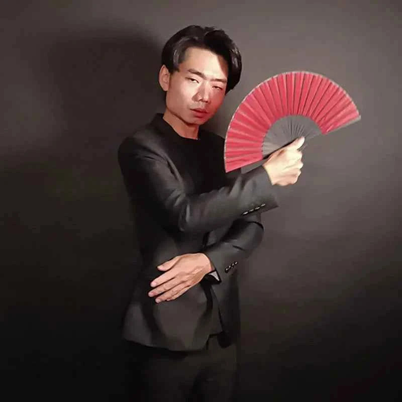 Rainbow Fan Production (Seven Times) Magic Tricks Auto Appearing Fan Seven Rainbow Color Stage Illusions Gimmicks Mentalism Prop