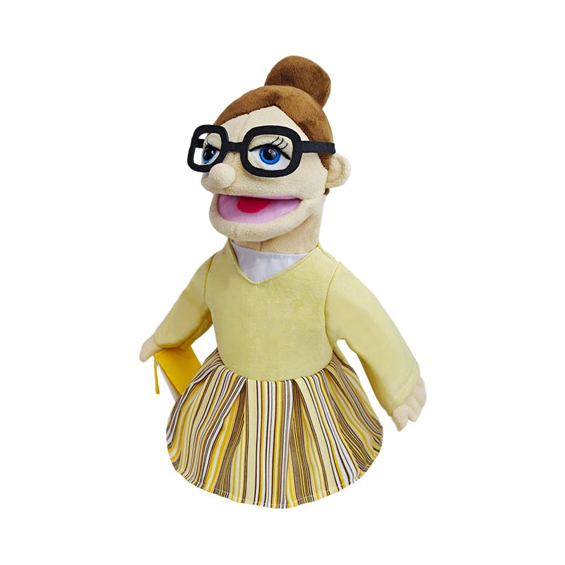 Cute Cartoon Profession Series Hand Puppet Plush Doctor Police Officer Nurse Teacher Job Puppet Ventriloquism Doll - Big Tim's Magic Emporium