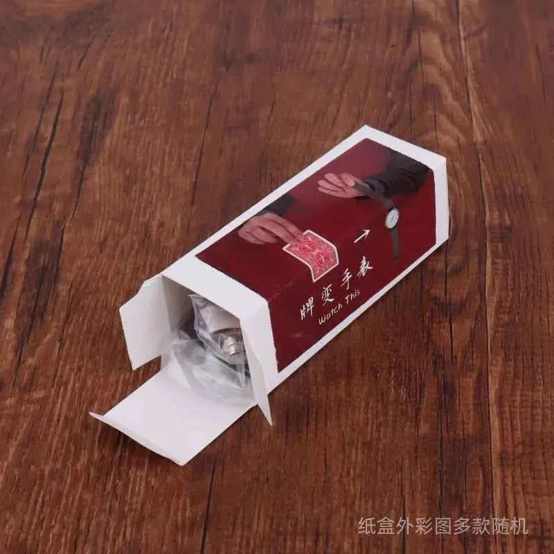 Watch This (Card+Watch Set) Magic Tricks Card Change to Watch Close Up Street Illusion Gimmick Mentalism Puzzle Toy Magia Card
