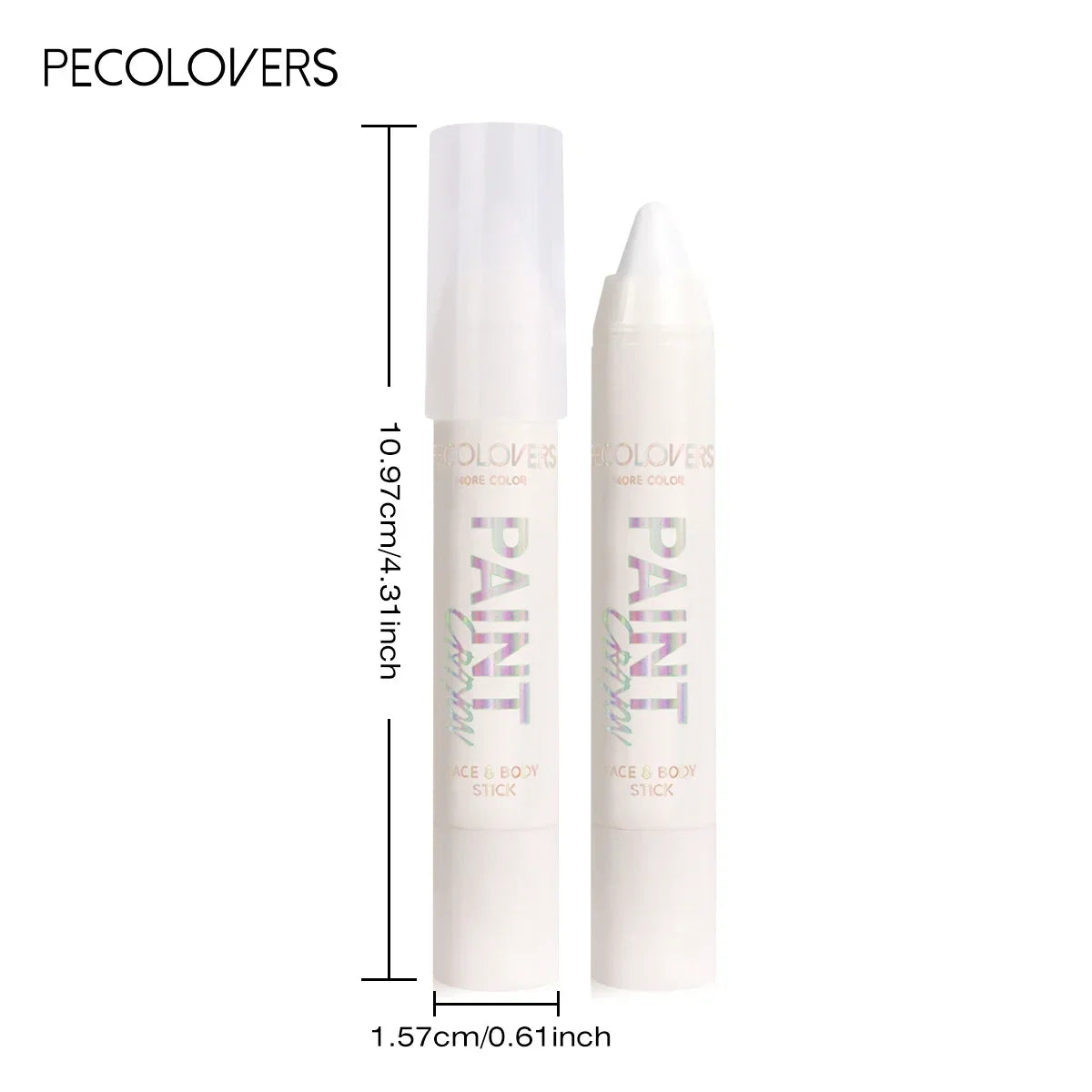1PC Face and Body Paint Sticks - Sweatproof,  Long-lasting, Matte Finish, Multi-color Suitable for Parties