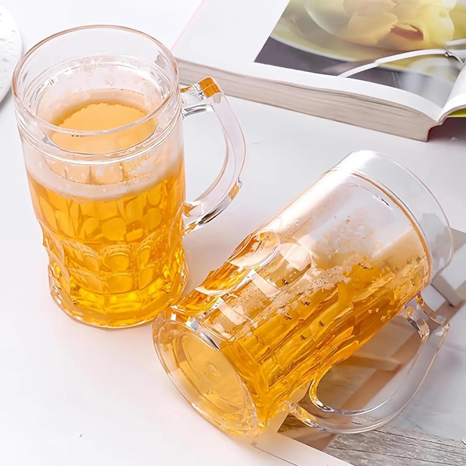 Fake Beer Mug Funny Water Cup, Novelty Prank Toy & Gag Gift for Adults Coworkers, Creative Desk Ornament for Office Home Decor - Big Tim's Magic Emporium