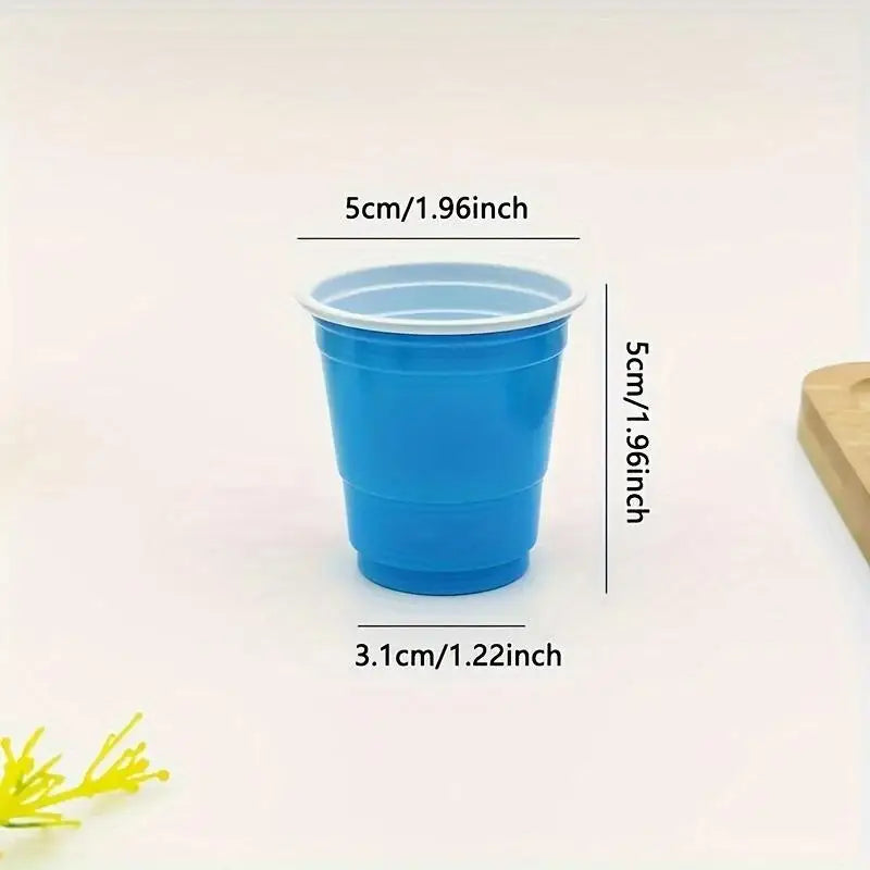 50pcs Party Disposable Plastic Cups Birthday Wedding Festival Beer Drink Soda Cups Party Game Cups - Big Tim's Magic Emporium