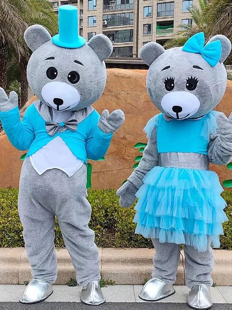 New Bear Mascot Costume Teddy Bear Easter Bunny Cartoon Doll Wedding Party Performance Costume Halloween Fancy Dress by Big Tim's Magic Emporium