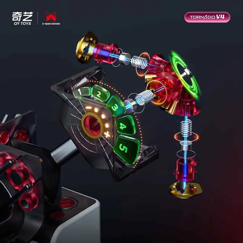 [JudyCube] Qiyi X-Man Tornado V4M Pioneer UV Version Magnetic Magic Speed Cube  Qiyi XMD Tornado V4 M Flagship 3x3x3