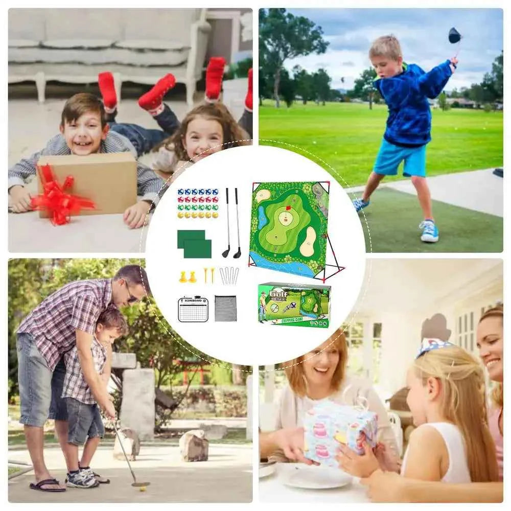 Battle Golf Chipping Game Golf Hitting Mat Sports Activities Putting Practice Toy Swing Training Tool for Home Backyard